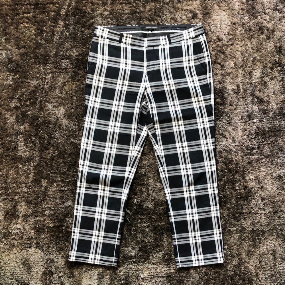 Plaid Banana Republic Capri Pants